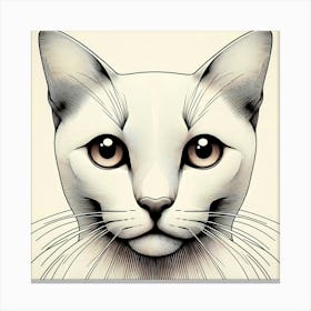 Creative Feline Cat Artwork 104 Canvas Print