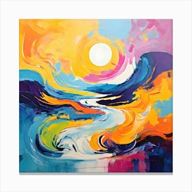 Swirling Sunscape Canvas Print