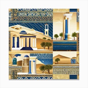 Egyptian Architecture Canvas Print