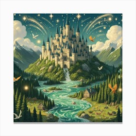 Castle In The Sky 12 Canvas Print