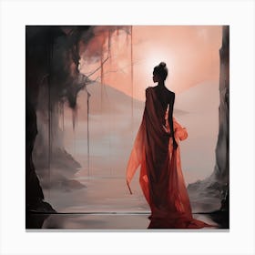 Buddhist Woman Canvas Print