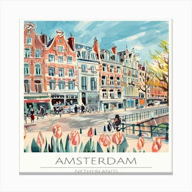 Amsterdam Tulips Canvas Print