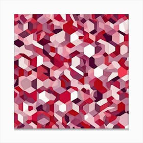 Pattern red white violet pink Canvas Print