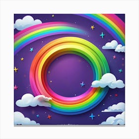 Rainbow Background 1 Canvas Print