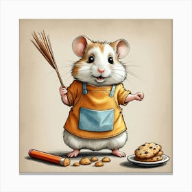 Hamster Baker Canvas Print