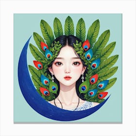 Peacock 15 Canvas Print