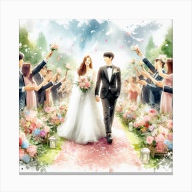 Korean Wedding Canvas Print