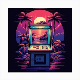 Retro Game Machine Canvas Print
