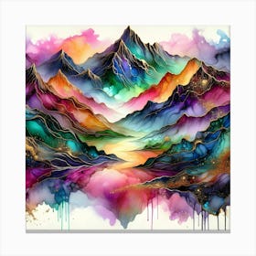 Mountains In The Sky Canvas Print