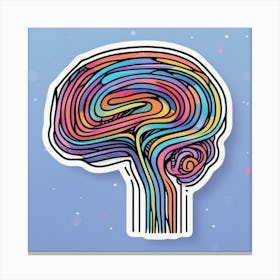 Colorful Brain 35 Canvas Print