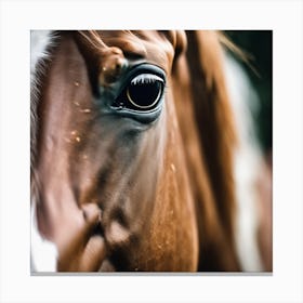 Close Up Of A Horse'S Eye 1 Canvas Print