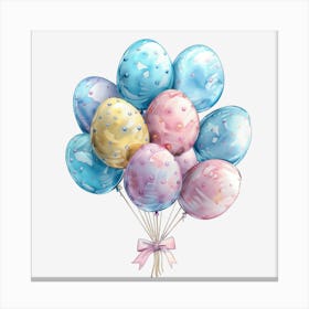 Watercolor Easter Balloons Lienzo