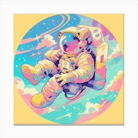 Astronaut In Space 27 Canvas Print