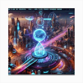 Futuristic City 3 Canvas Print