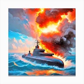 Russian Submarine Canvas Print