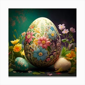 Firefly Floral Easter Egg Background 23797 Toile