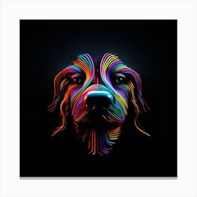 Rainbow Dog 4 Leinwandbild