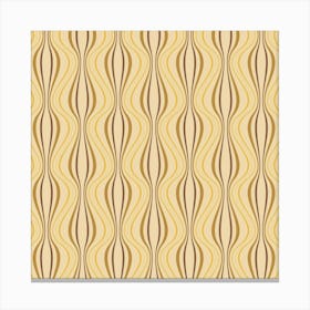 Brown Retro Pattern 07 Canvas Print