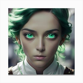 Emerald Eyes 6 Canvas Print