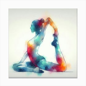 Yoga Pose Canvas Print