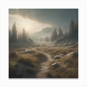 Path In The Wilderness Canvas Print