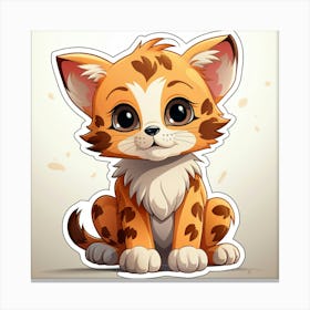 Cute Cheetah 6 Canvas Print