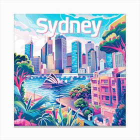 Sydney Cityscape 3 Canvas Print