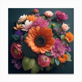 Floral Arrangement Canvas Print