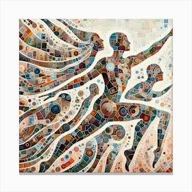 Mosaic People Canvas Print