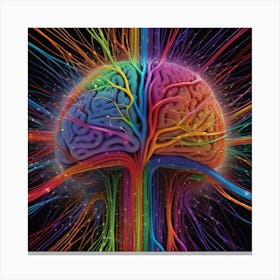 Colorful Brain 26 Canvas Print