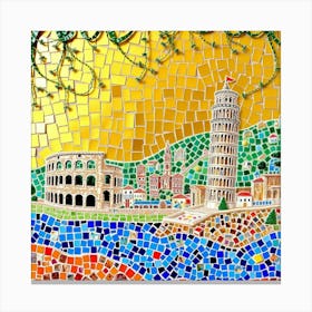 Flux Schnell A Vibrant Mosaic Artwork Depicting The Scenic Bea 0 Lienzo