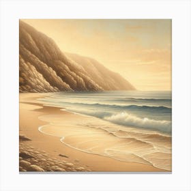 Sunset On The Beach 3 Canvas Print