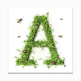 Letter A 9 Canvas Print