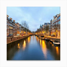 Amsterdam In A Row 2 Canvas Print