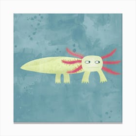 Axolotl Salamander Canvas Print