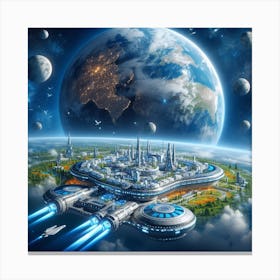 Space City 31 Canvas Print