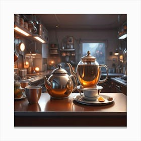 Teapots Canvas Print