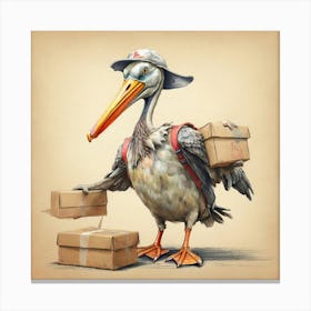 Pelican 32 Canvas Print