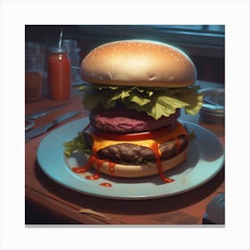 Burger 42 Canvas Print