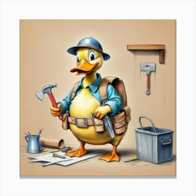 Ducky Builder Canvas Print