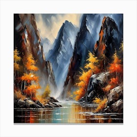 Autumn In The Mountains Canvas Print