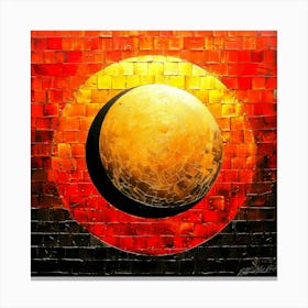 Eclipse Lunaire - Lunar Year Golden Canvas Print