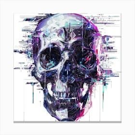 Digital Skull 2 Canvas Print