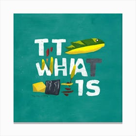 It Is What It Is Art Illustration Uu5fdy3dttyjcluvi Aqjg Nzhho85uql Vcrxuyuxqw Canvas Print