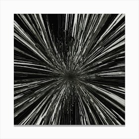 Black and White Abstract Art 159 Canvas Print