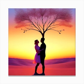 Tree Of Love 1 Canvas Print