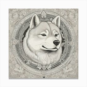 Samurai Dog 1 Canvas Print