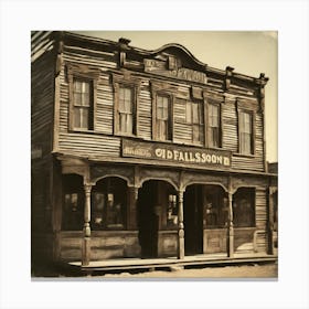 Old West Saloon 1 Canvas Print