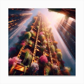 Futuristic Cityscape 2 Canvas Print