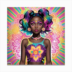 Psychedelic Girl 2 Canvas Print